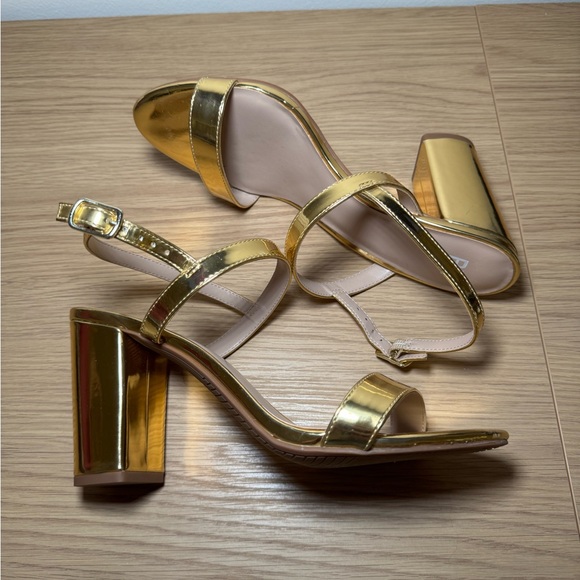 bp Gold Minimalist Heels - Picture 3 of 6